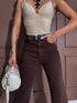WIDE LEG džinsa bikses "RELATIONSHIP 9215-26"- CHOCO